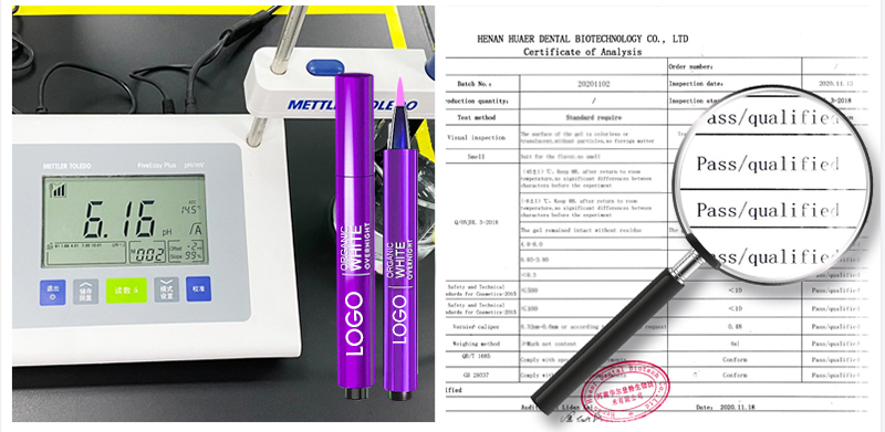 Purple White Teeth Whitening Gel Pen