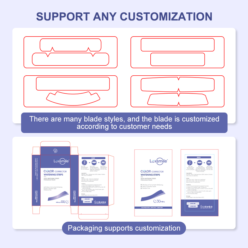 Peroxide-Free Purple Teeth Whitening Strips