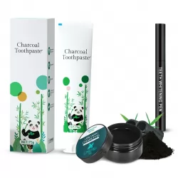 Daily Bamboo Charcoal Teeth Whitening Oral Care Kit